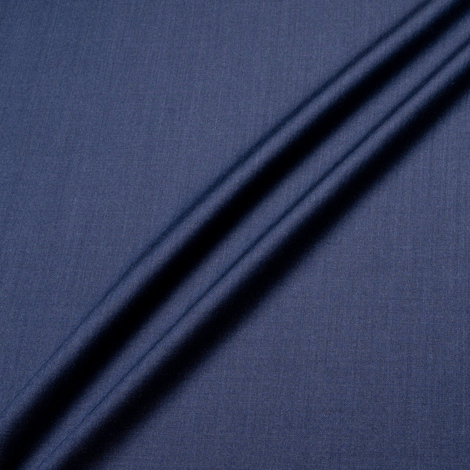 French Blue Superfine Pure Wool Suiting