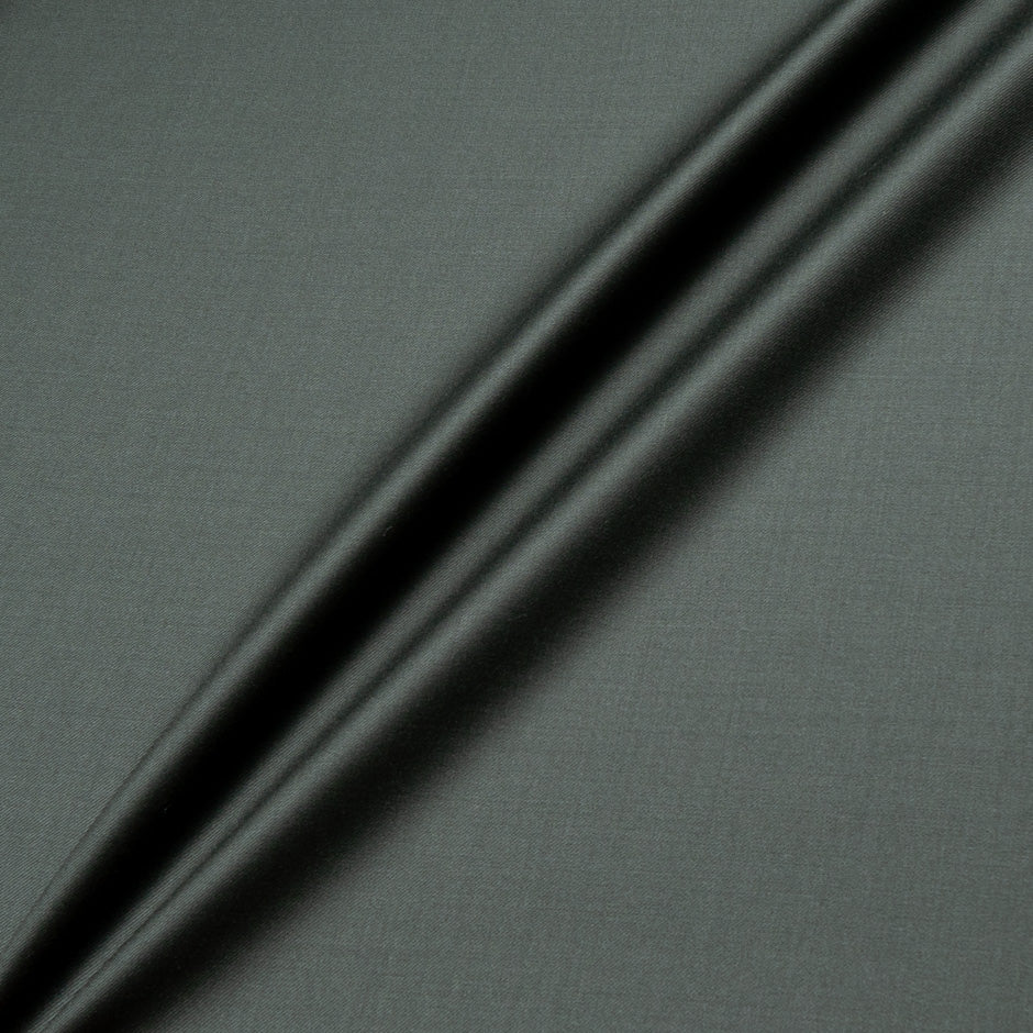 Dark Olive Green Superfine Pure Wool Suiting