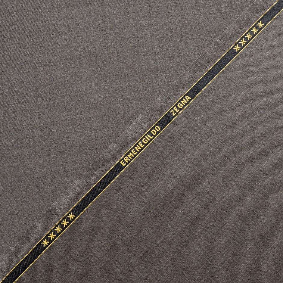 Mid Brown Superfine Pure Wool Suiting
