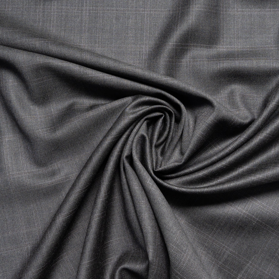 Grey & Brown Checkered Trofeo Pure Wool Suiting