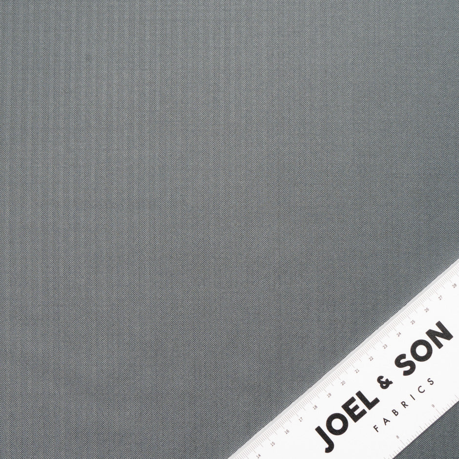 Slate Grey Herringbone Trofeo Pure Wool Suiting