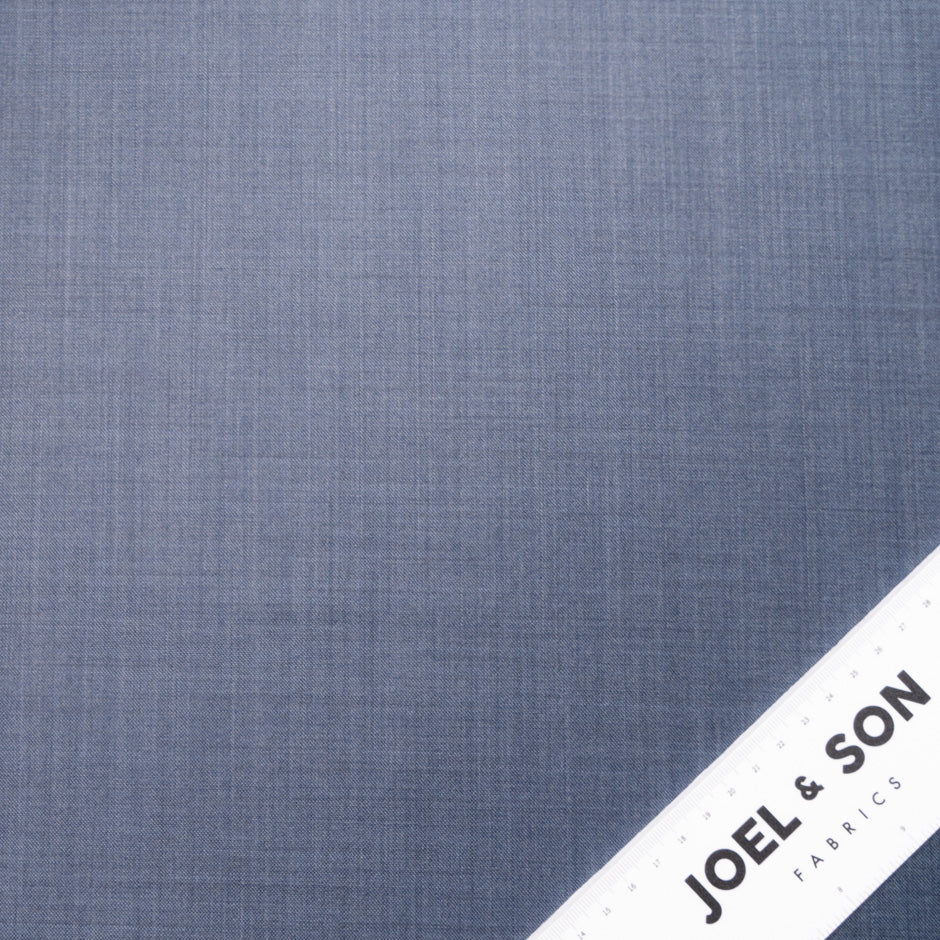 'Denim' Blue Superfine Pure Wool Suiting