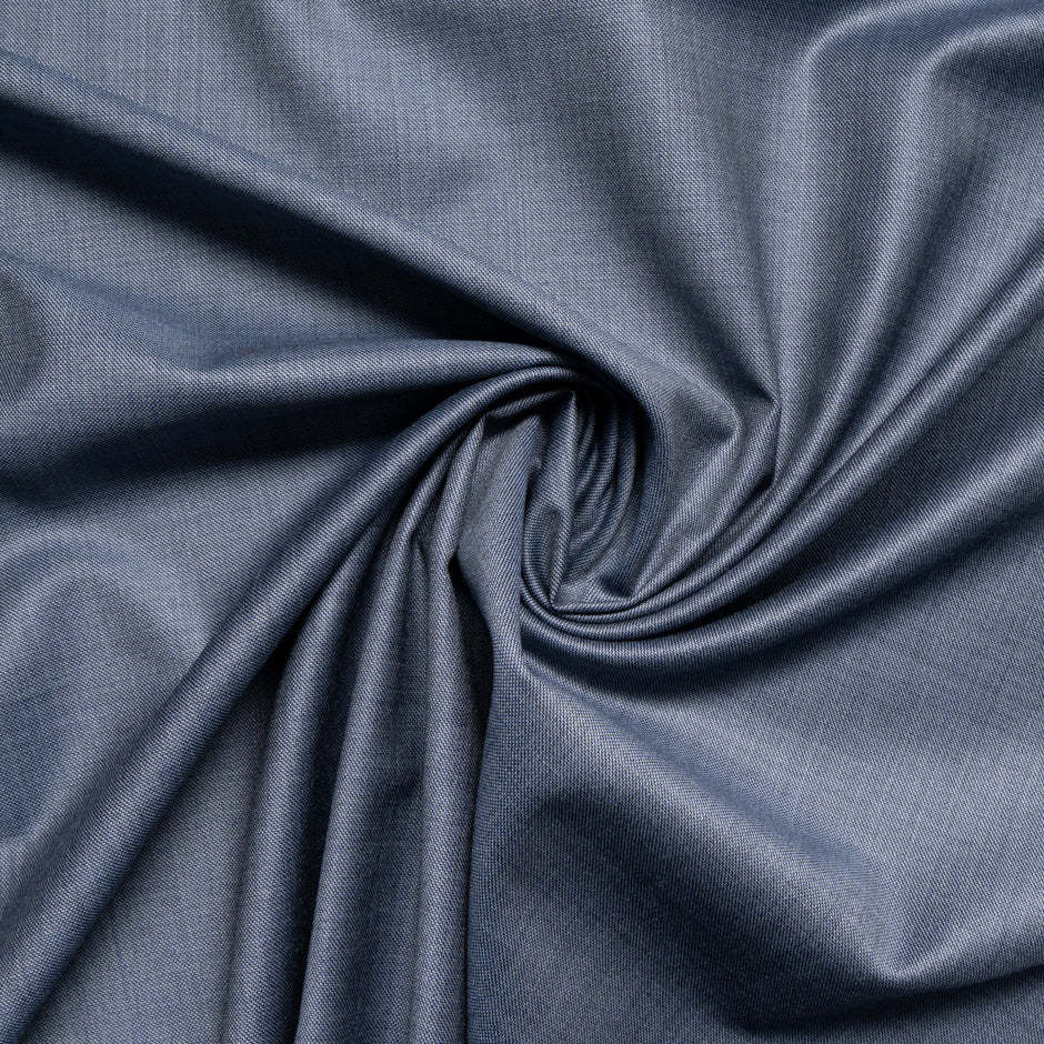 'Denim' Blue Superfine Pure Wool Suiting