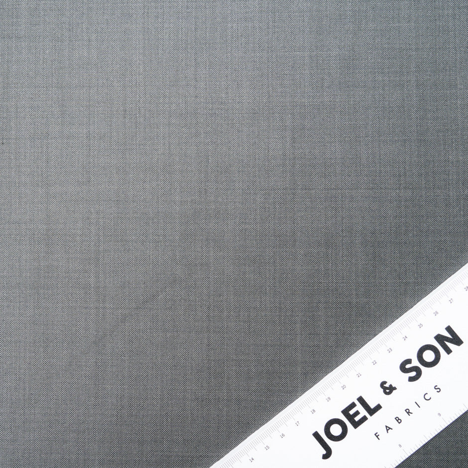 Mid Grey Superfine Pure Wool Suiting