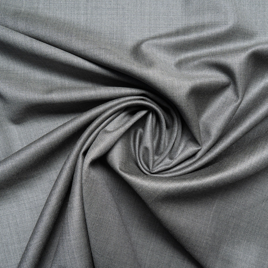 Mid Grey Superfine Pure Wool Suiting