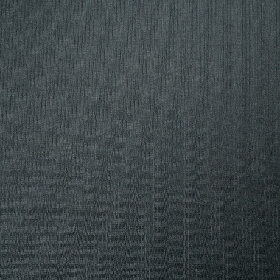 Dark Green Striped Jacquard Trofeo Pure Wool Suiting