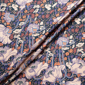 Peach Floral Liberty Pure Silk Twill