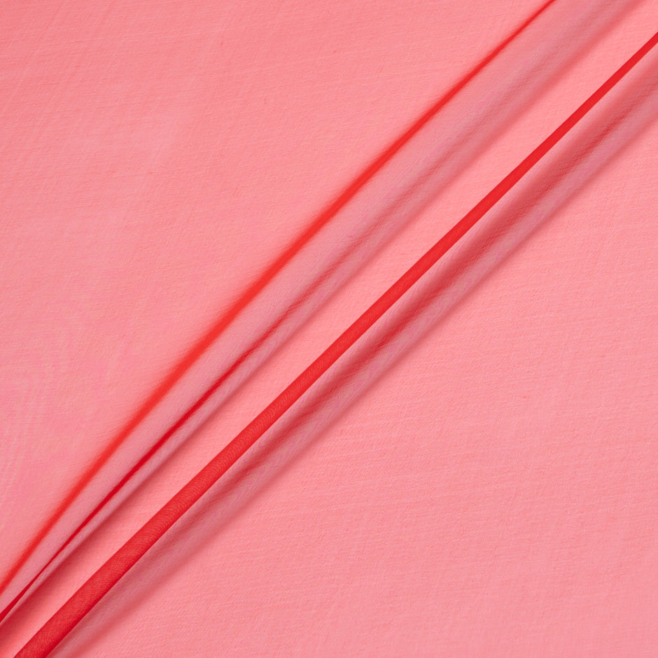 Bright Red Shot Silk Chiffon