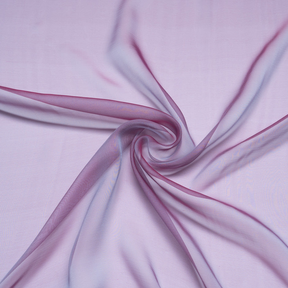 Dusty Mauve Shot Silk Chiffon