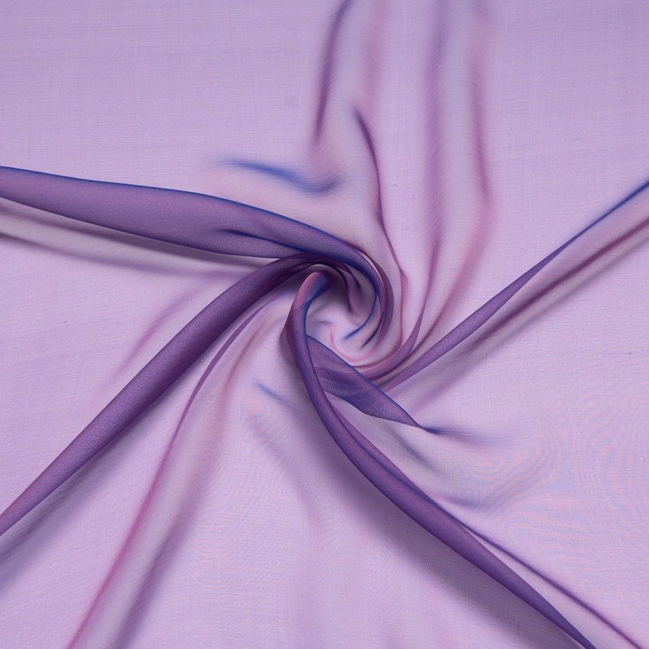 Rich Purple Shot Silk Chiffon