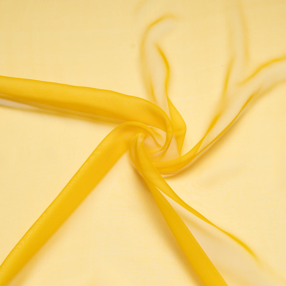 Golden Yellow Shot Silk Chiffon