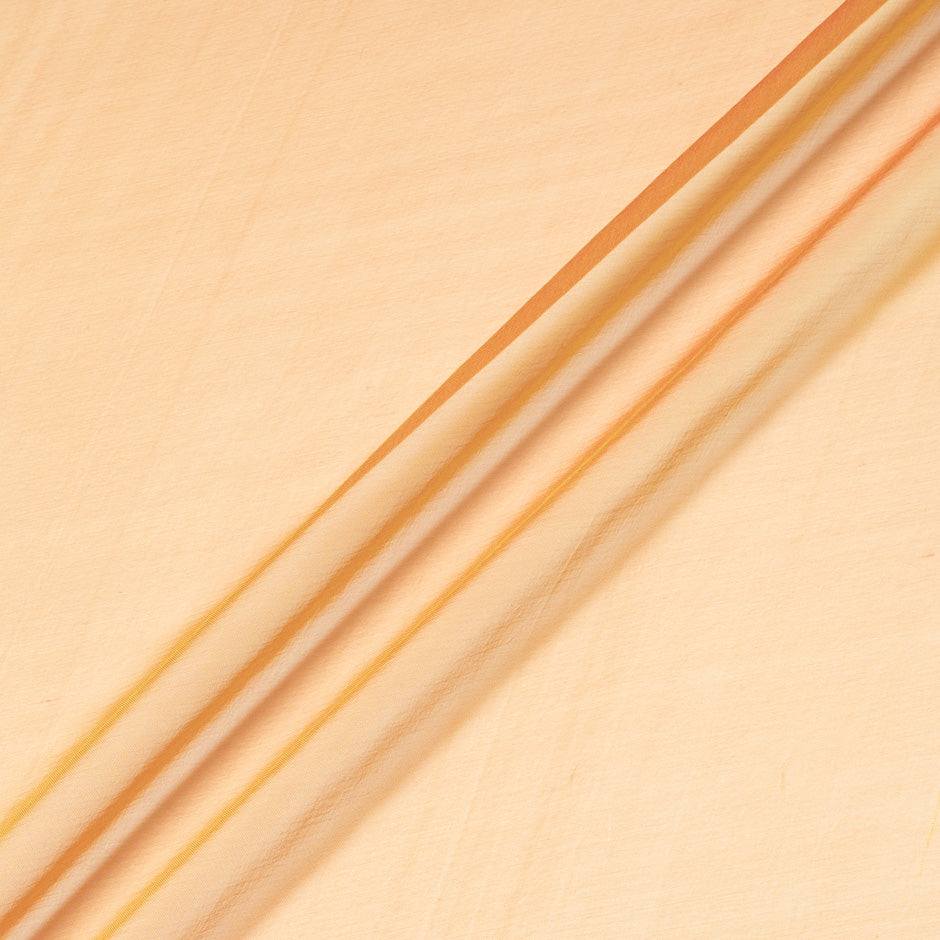 Rich Orange Shot Silk Chiffon