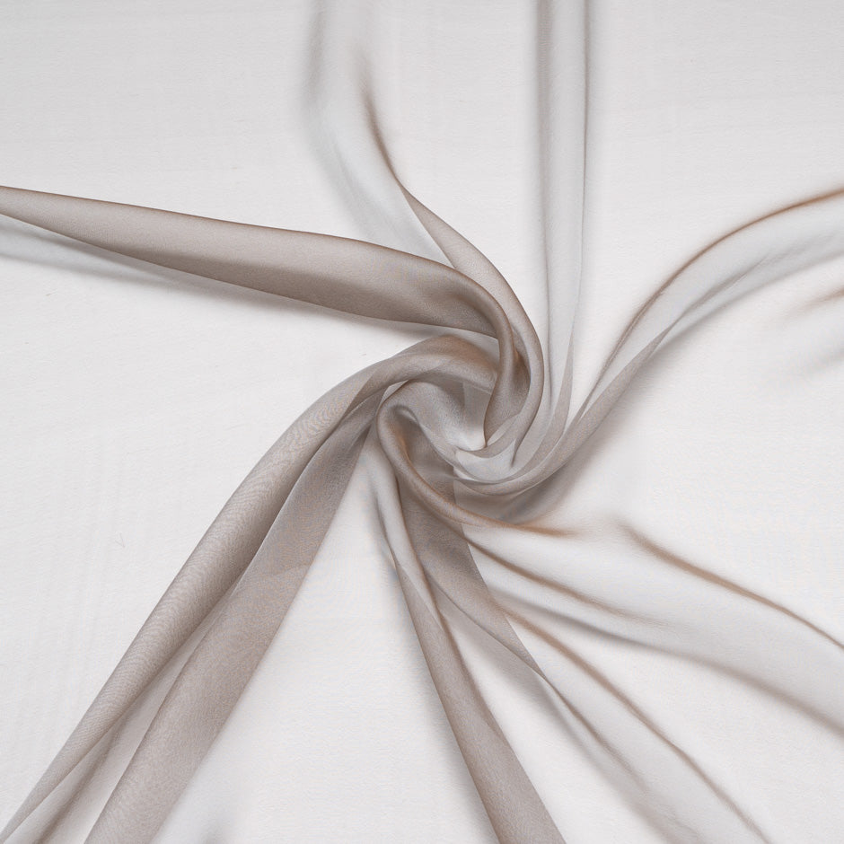 Light Brown Shot Silk Chiffon