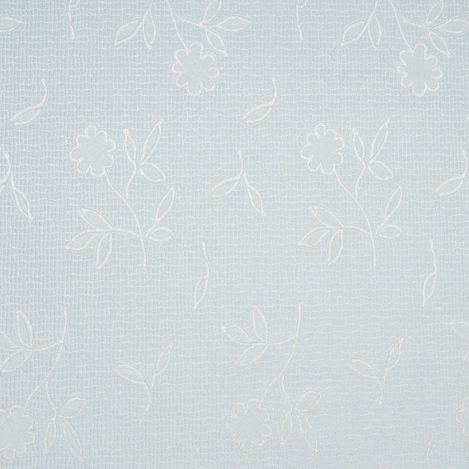 Soft Eau de Nil Floral Jacquard Brocade