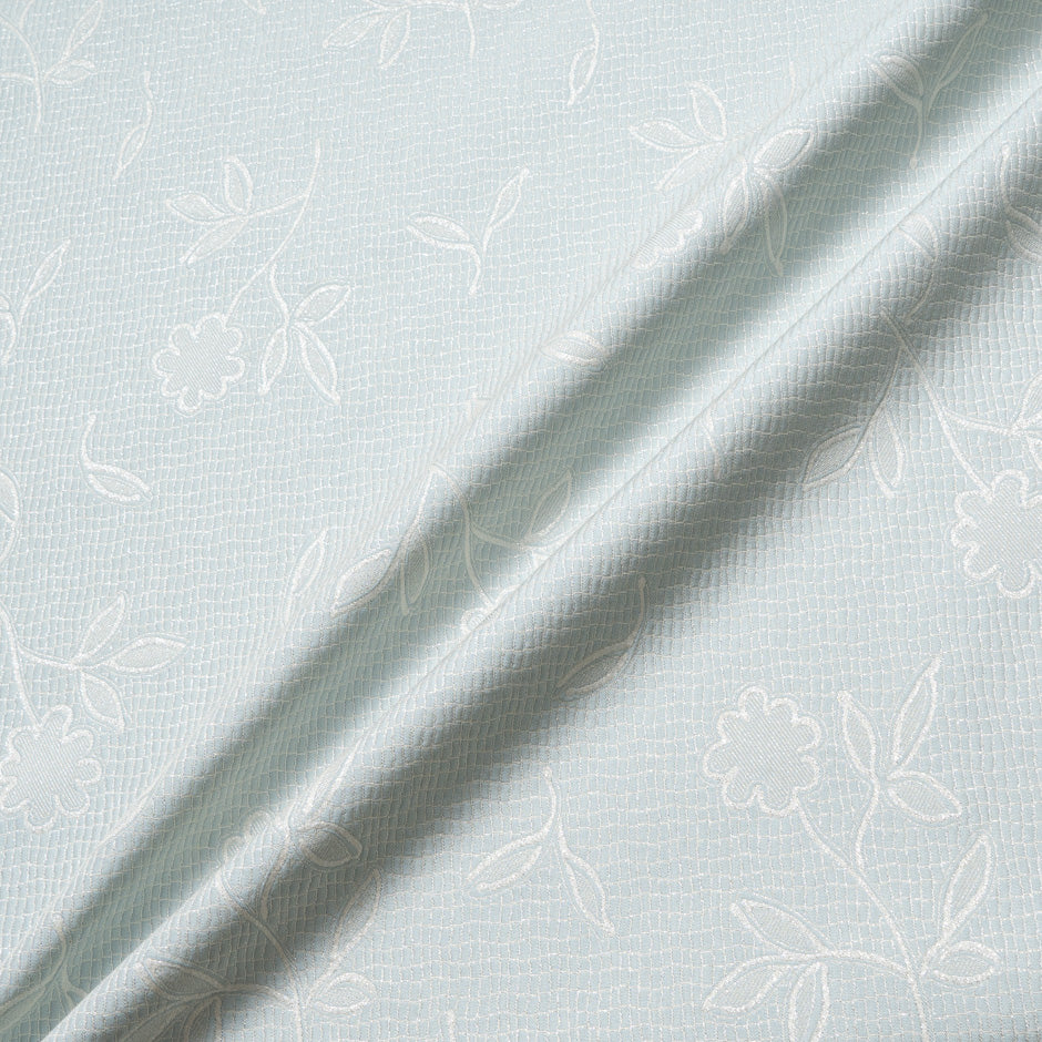 Soft Eau de Nil Floral Jacquard Brocade