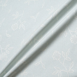 Soft Eau de Nil Floral Jacquard Brocade