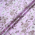 Brown Floral Printed Pink Pure Silk Twill
