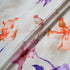 Floral Printed Pale Taupe Pure Silk Twill
