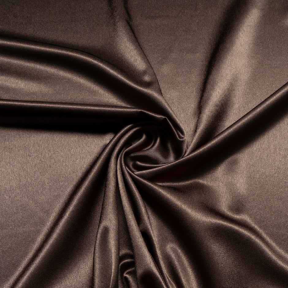 Coffee Brown Satin Backed Crêpe