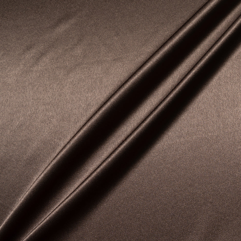 Coffee Brown Satin Backed Crêpe