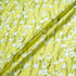 White Lily of the Valley Lime Silk Jacquard