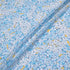 Blue Floral Printed Yellow Silk Georgette