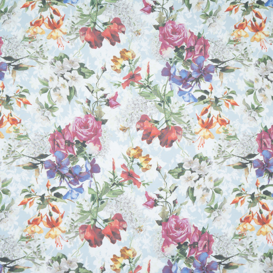 Multi Floral Printed Pure Silk Georgette