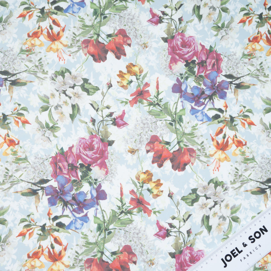 Multi Floral Printed Pure Silk Georgette