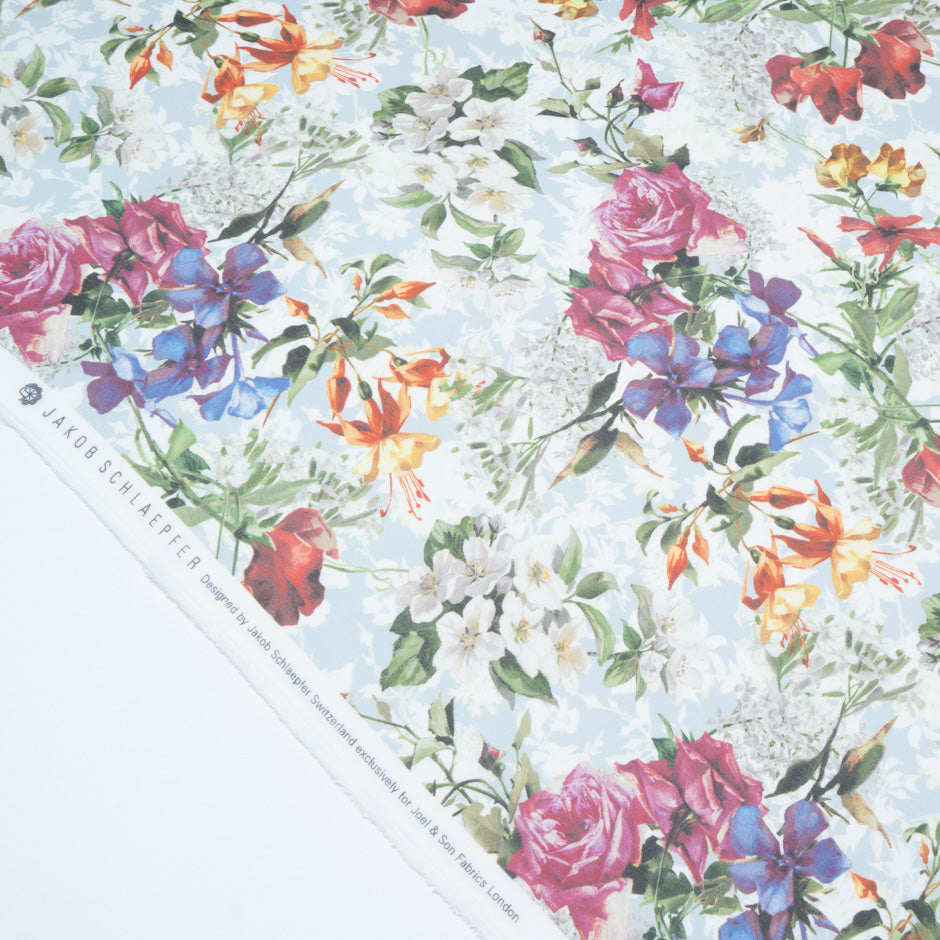 Multi Floral Printed Pure Silk Georgette