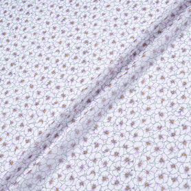 Purple Floral Printed Silk Georgette