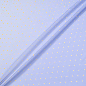 Yellow Spotted Lilac Ombré Silk Georgette