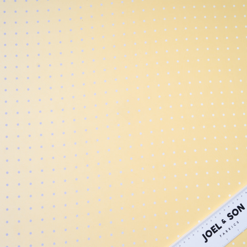 Lilac Spotted Yellow Ombré Silk Georgette