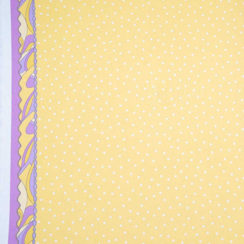 Spotted Pink & Yellow Ombré Silk Georgette