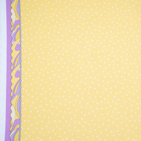 Spotted Pink & Yellow Ombré Silk Georgette