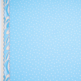 Spotted Vanilla & Blue Ombré Silk Georgette