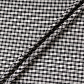 Monochrome Checkered Woven Pure Silk