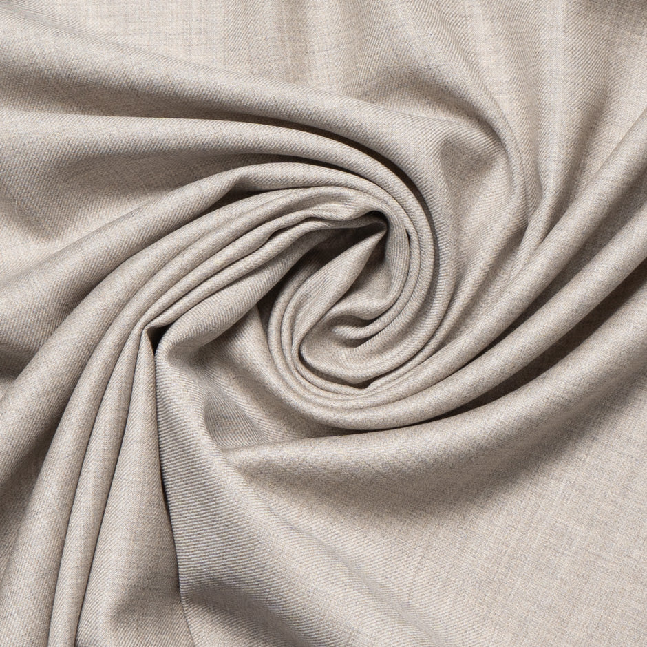 Oatmeal Woven Super 150s Pure Wool Suiting