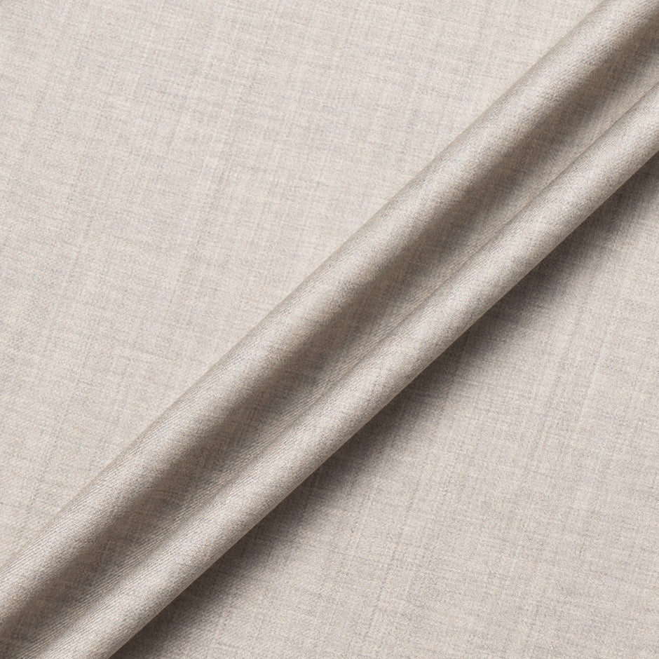 Oatmeal Woven Super 150s Pure Wool Suiting