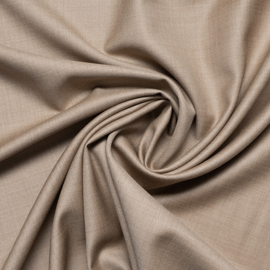 Soft Brown Woven Super 150s Pure Wool Suiting