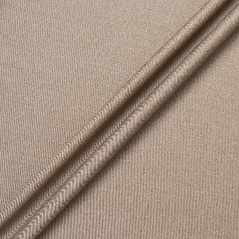 Soft Brown Woven Super 150s Pure Wool Suiting