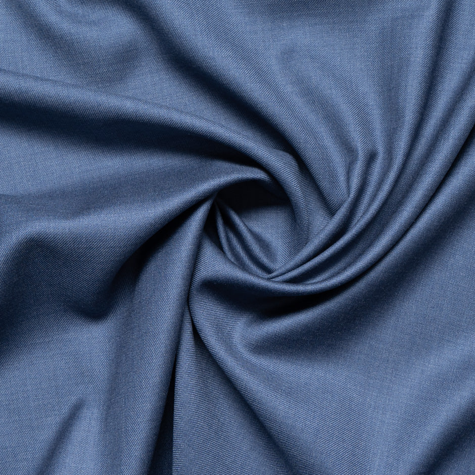 Denim Blue Woven Super 150s Pure Wool Suiting