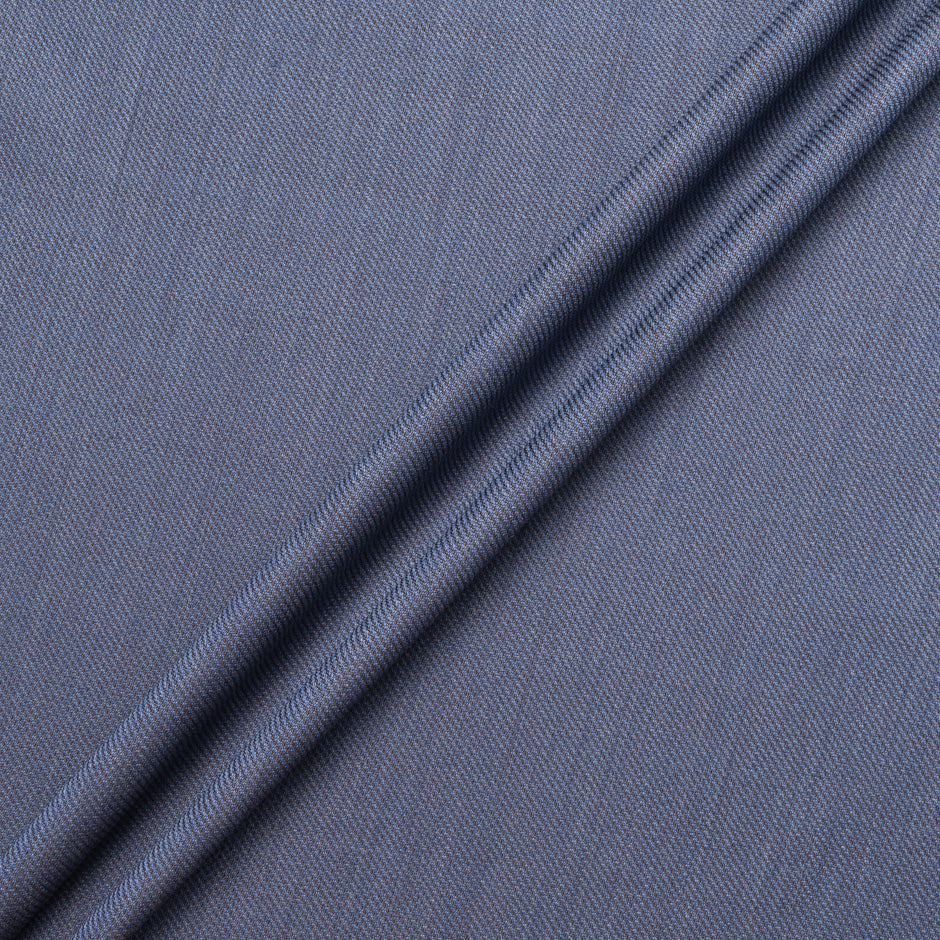 Blue/Brown Super 130s Pure Wool Suiting