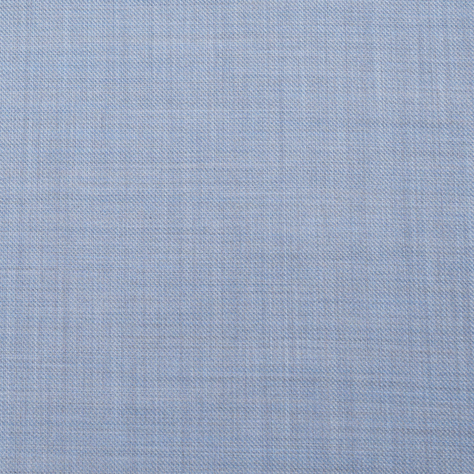 Sky Blue/Beige Super 130s Pure Wool Suiting
