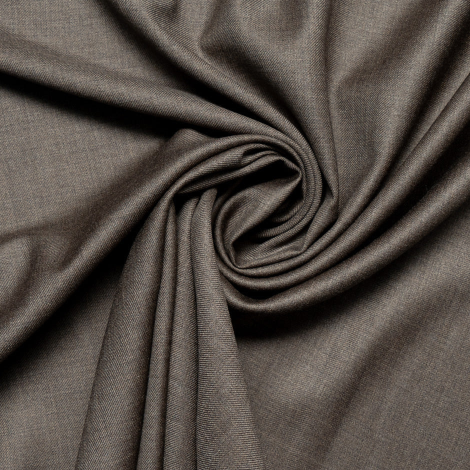 Deep Brown Woven Super 150s Pure Wool Suiting
