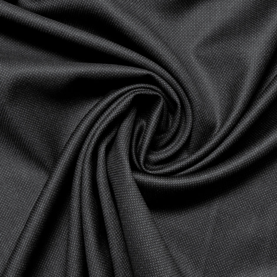 Dark Brown/Black Woven Super 120s Pure Wool Suiting