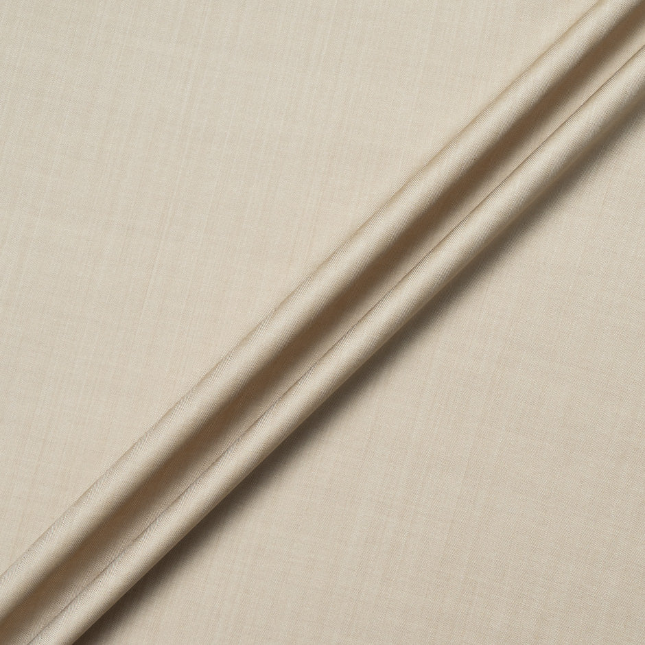 Mid Beige Double-Faced Super 130s Pure Wool Suiting