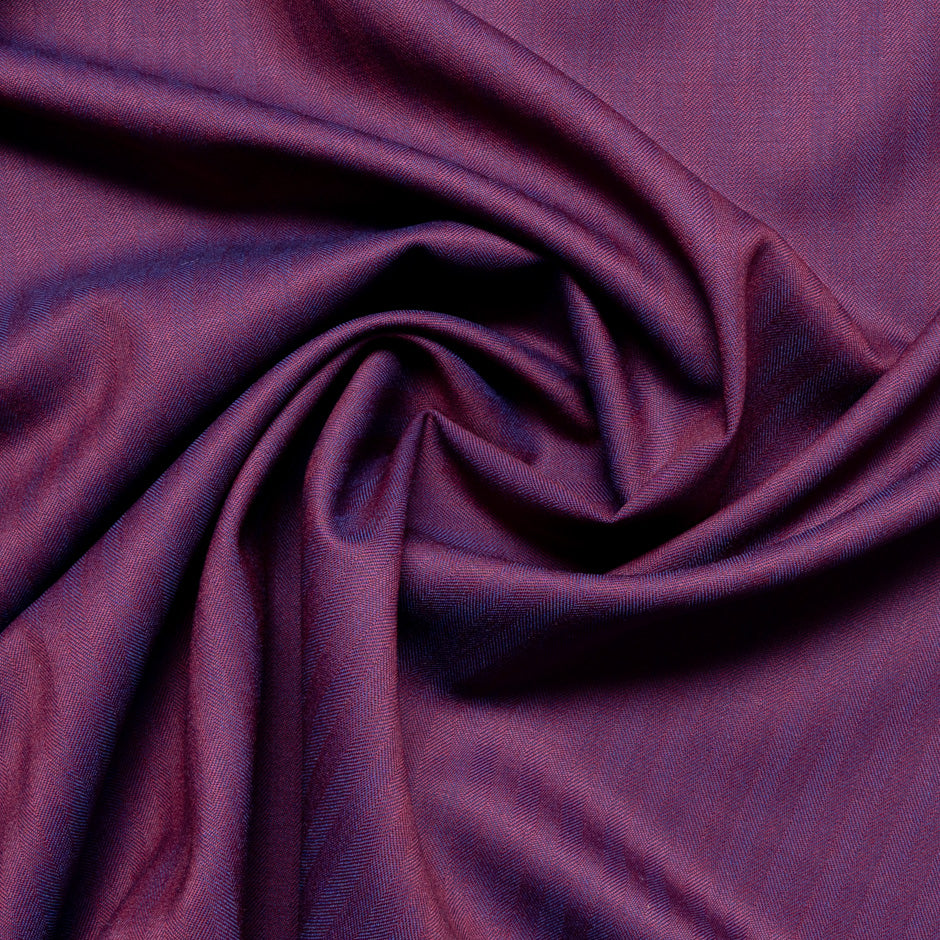 Magenta/Purple Double-Faced Super 130s Pure Wool Suiting