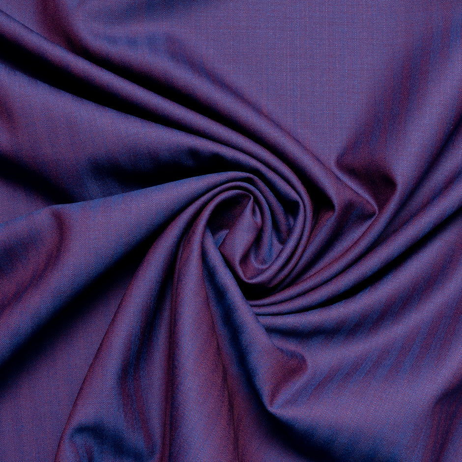 Magenta/Purple Double-Faced Super 130s Pure Wool Suiting