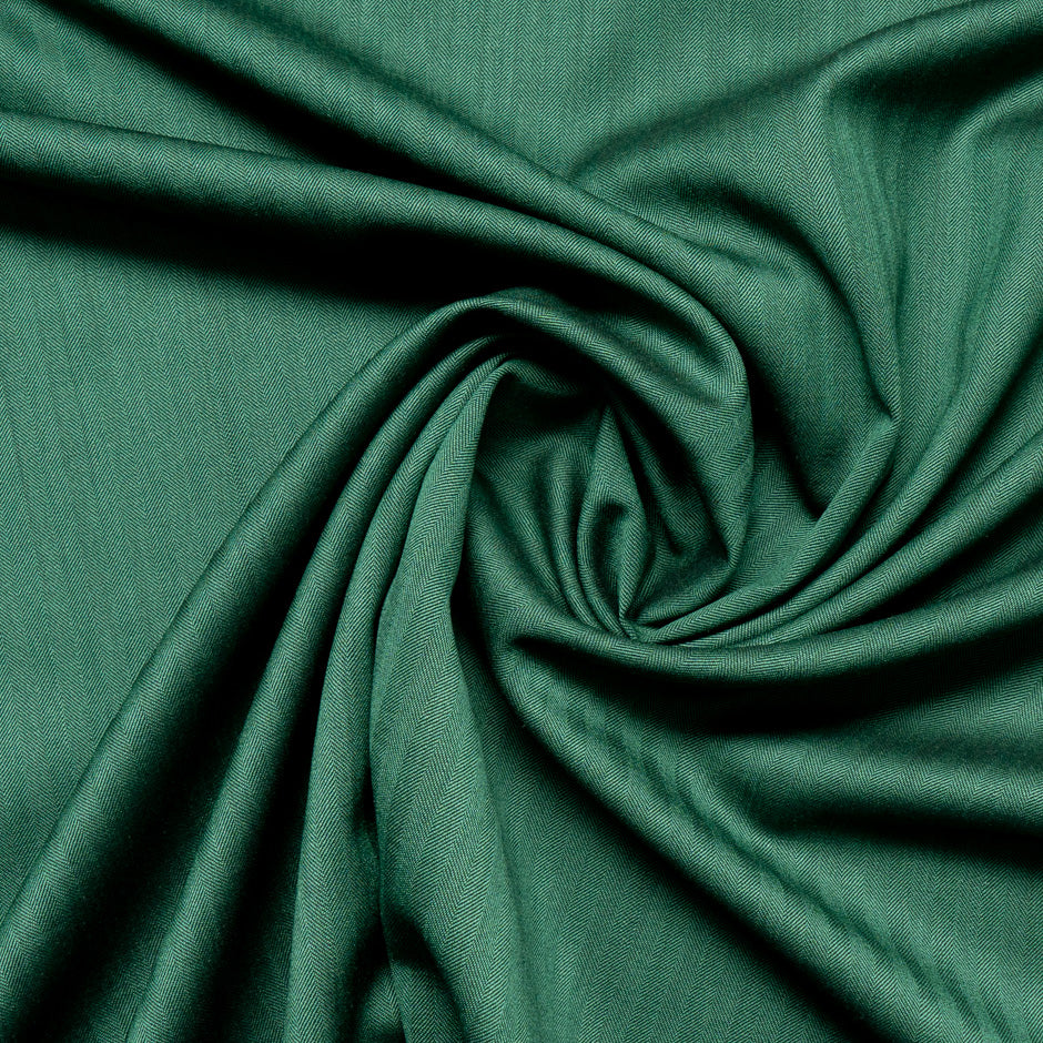 Green Double-Faced Super 130s Pure Wool Suiting