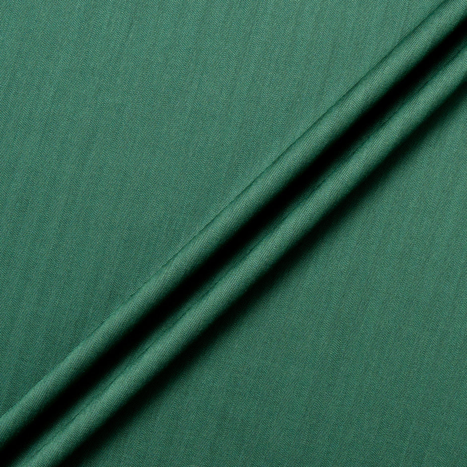 Green Double-Faced Super 130s Pure Wool Suiting